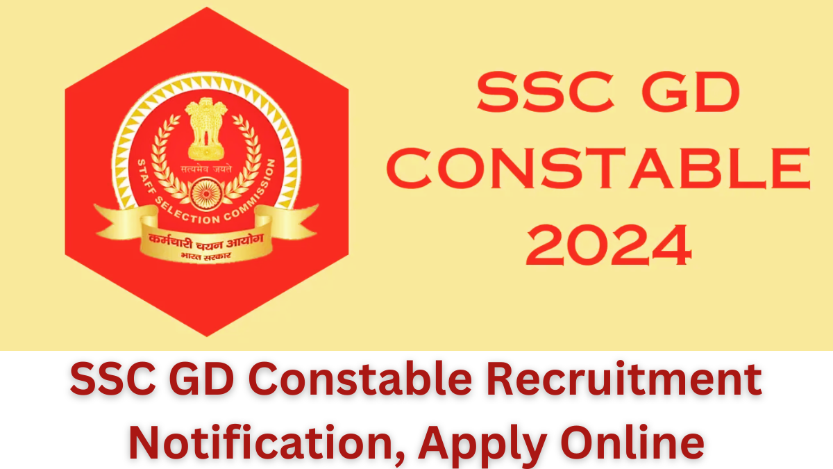 SSC GD Constable Recruitment Notification, Apply Online Form for 26146 Posts
